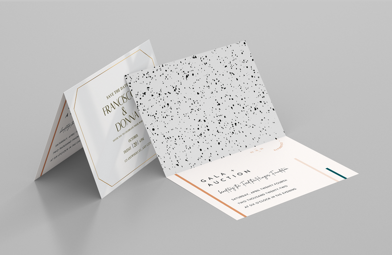 Half Fold Invitations