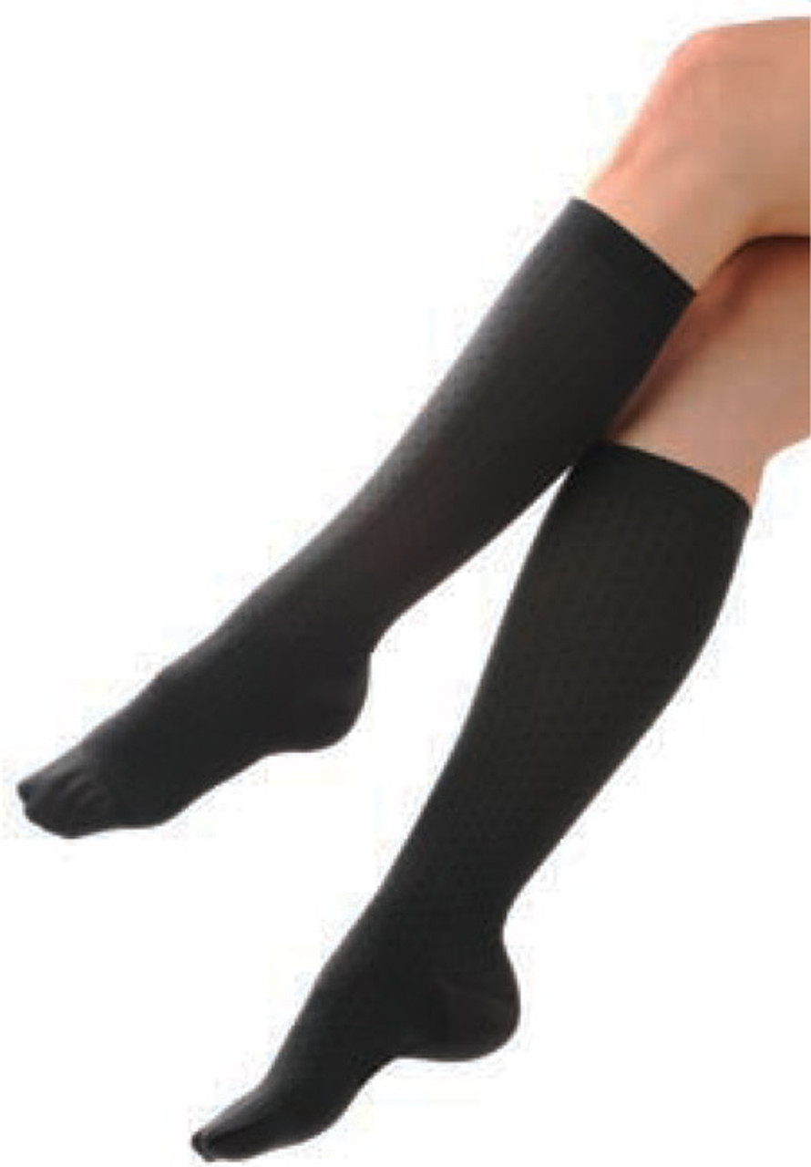 Comfy Cuff Plus Size Opaque Compression Trouser Socks Sandalfoot- 5203 –  Berkshire