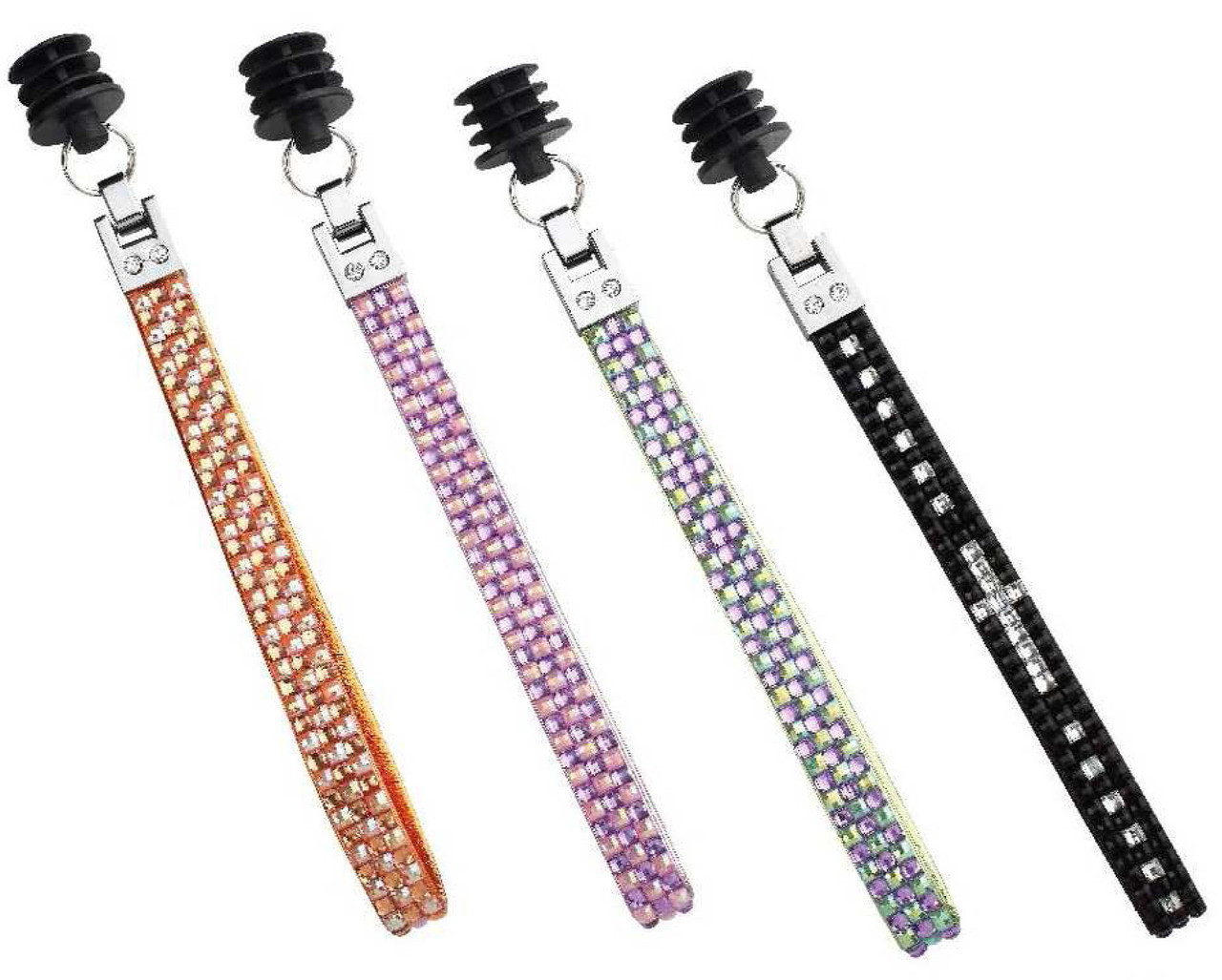 Elegant Rhinestone Walking Cane with Wrist Strap