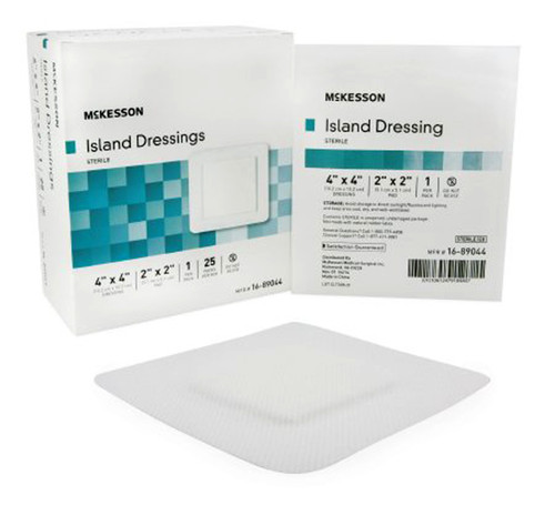 McKesson Adhesive Dressing with Island, 4 in by 4 in, #491826  McKesson Mfr# 16-89044