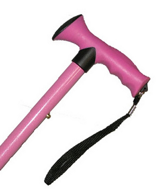 Pink Comfy Grip Folding Cane MP-13030