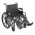 Drive Medical Silver Sport 2 Wheelchair,20"Seat,Detachable DeskArm,Elevating Legrest, SSP220DDA-ELR