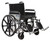 Drive Sentra HD Wheelchair with 20" seat, detachable full arms, elevating legrests