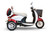 Side view of EWheels EW-11 3 Wheel Scooter in Red