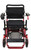 Front view Pathway Mobility Geo Cruiser DX, RED