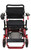 Front view Pathway Mobility Geo Cruiser LX, RED