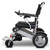 Silver EW-M45 folding power chair, Side view facing  left