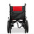 Rear view of ComfyGo 6011 red power chair