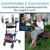 Vive MOB1033 Upright Rollator Walker Adjustable Comfortable