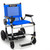 Blue Zoomer folding power chair
