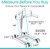 Hydraulic Patient Lift MOB1068 measurements