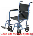 Drive Steel Transport Chair with 17" Wide Seat