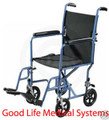 Drive Steel Transport Chair with  19" Wide Seat