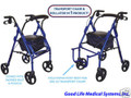 Drive Duet Transport Chair/Rollator 2 in 1