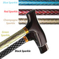 Sparkle Line of Folding Cane, In colors Red, Champagne, Green, Black or Blue