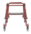 Front View Red Nimbo walker with seat