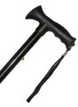 Black ComfyGrip folding cane