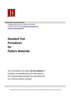 Standard Test Procedures for Pattern Materials 2023 (Item will be emailed as a PDF)