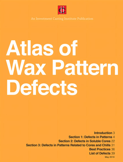 2019 Atlas of Wax Pattern Defects (Item will be emailed as a PDF)