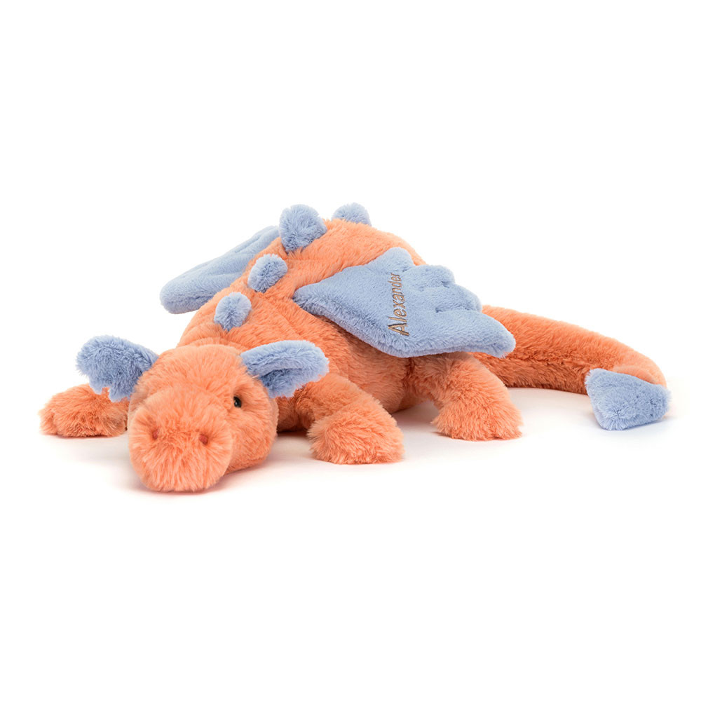 Personalised Persimmon Dragon Huge, Main View