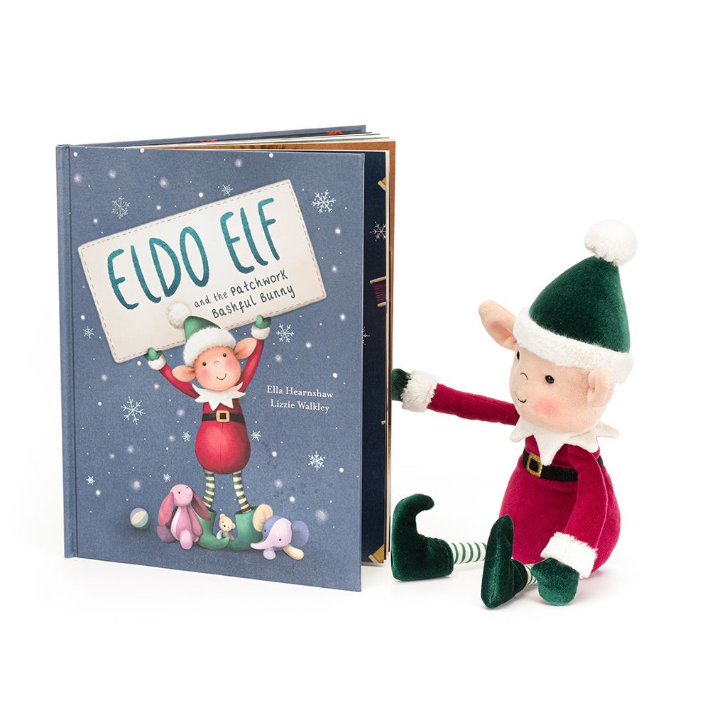 Livre « Eldo Elf and the Patchwork Bashful Bunny » et Eldo Elf
