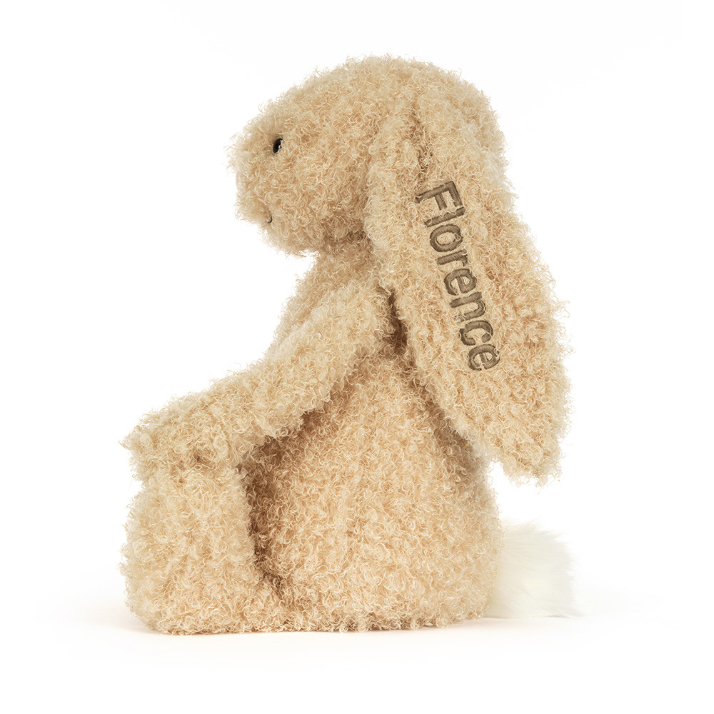 Personalised Bashful Bunny Curly Big, View 3