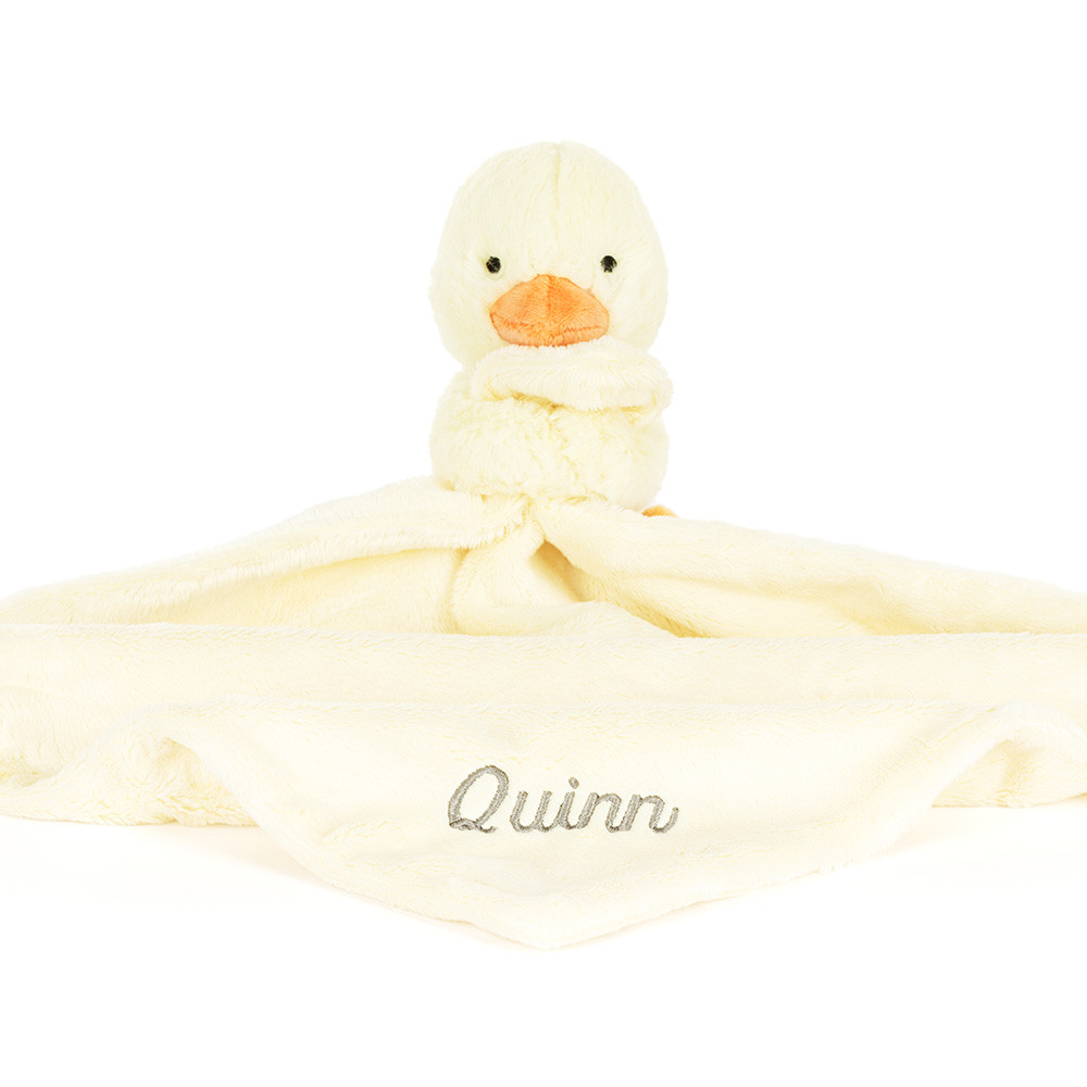 Personalised Bashful Duckling Soother, view 2