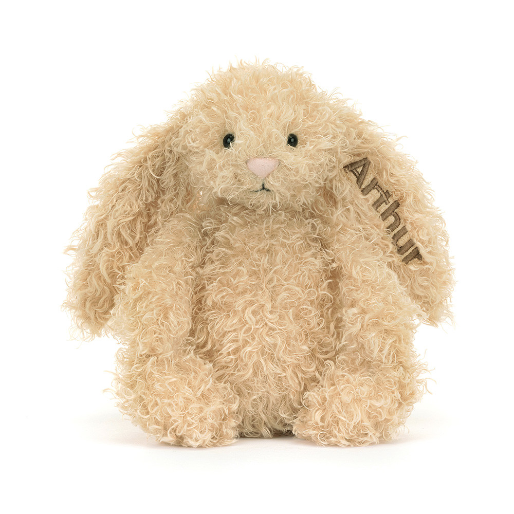 Bashful Luxe Bunny Curly Personnalisé (Moyen)