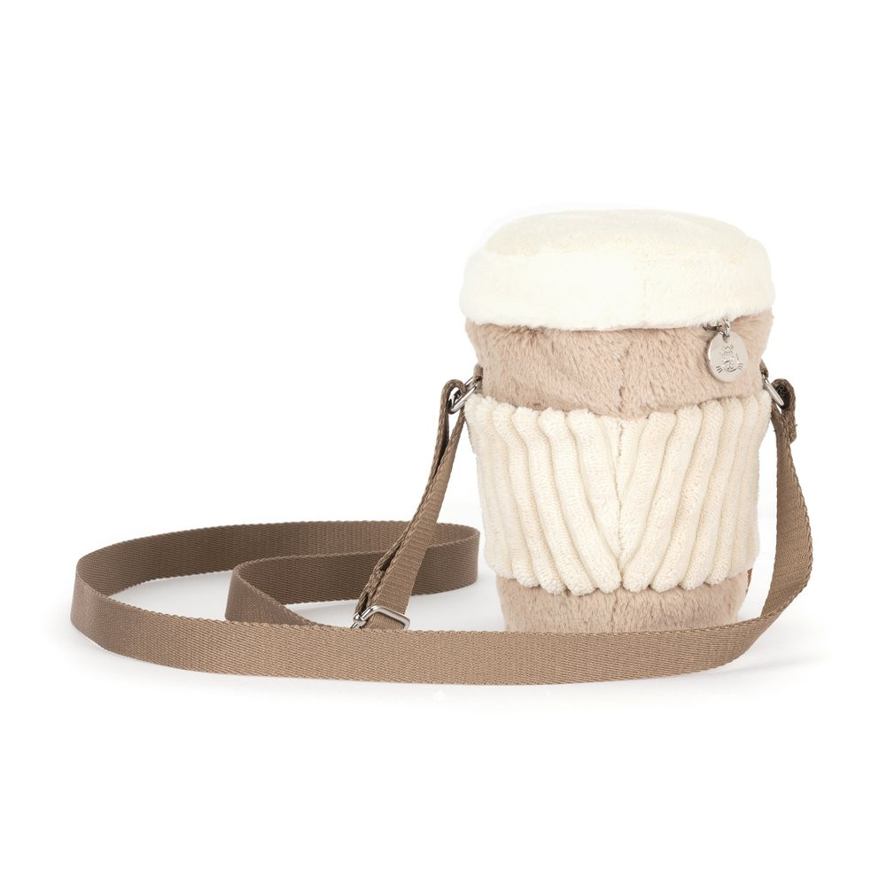 Amuseables Perkle Coffee Shoulder Bag, View 3
