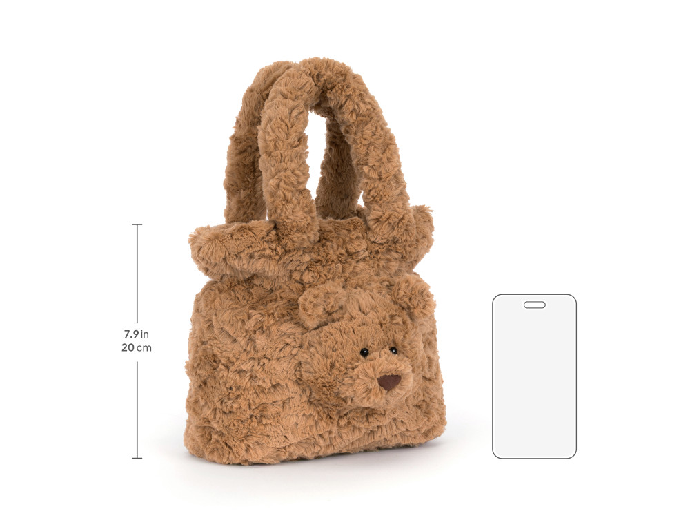 Bartholomew Bear Handbag, size chart