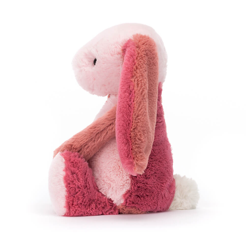 ぬいぐるみ Bashful PatchworkCoraliaBunny Bashful Patchwork Brown Bunny with Personalized Navy Jumper