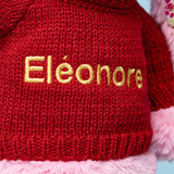 Blushkin Blossom Luxe Bunny with Personalised Red Jumper, View 1