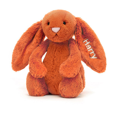 Personalised Bashful Tangerine Bunny Medium, View 4
