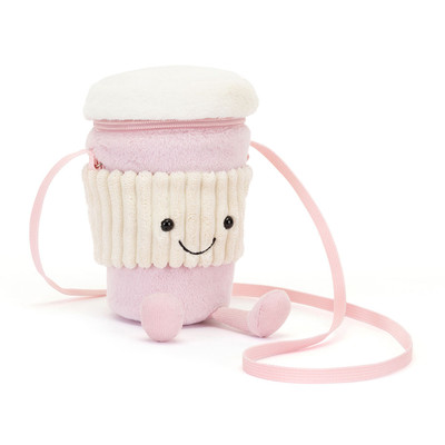 Amuseables Coffee-To-Go Pink Bag, View 1