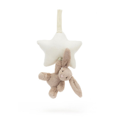 Bashful Beige Bunny Star Musical Pull, Main View