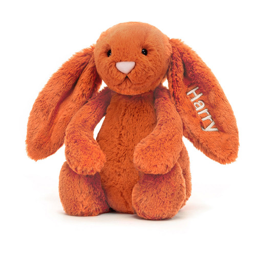 Personalised Bashful Tangerine Bunny Medium, View 4