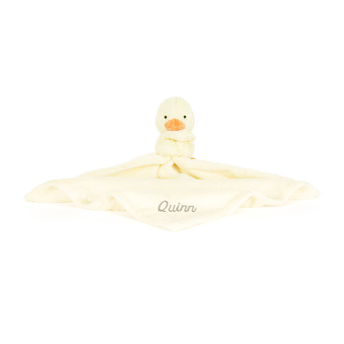 Personalised Bashful Duckling Soother, main view