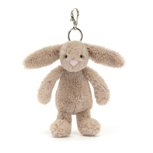 Bashful Beige Bunny Bag Charm, Main View