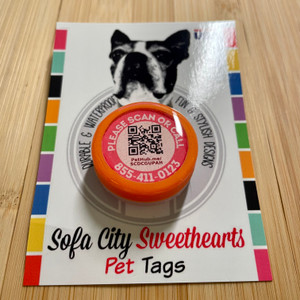 Wholesale pack of 50 QR Code Pet ID Tags with Free Pet Profile