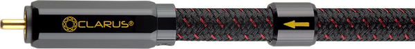 Clarus Crimson Mk II RCA Single-Ended Subwoofer Cable - Sold as a single cable - 16AWG PCCC Copper Condcutor