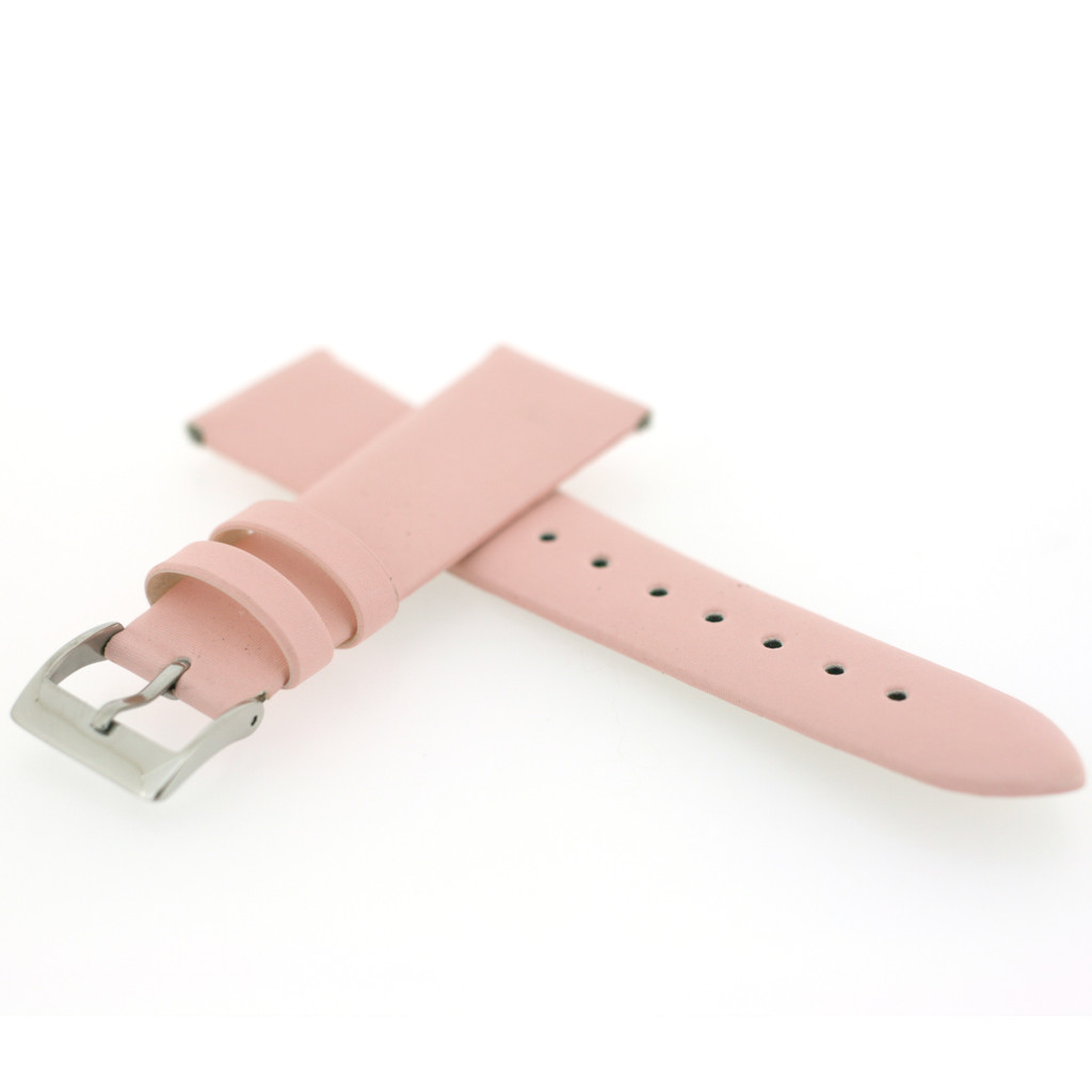 Pink Watch Band Satin Leather Watch Band | Watch Strap | Pink Watch Band | Italian Calfskin | LEA411 | Back
