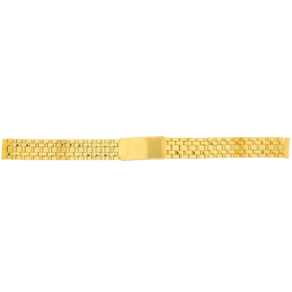 12mm Watch Band Bracelet Ladies Link Metal Gold-Tone