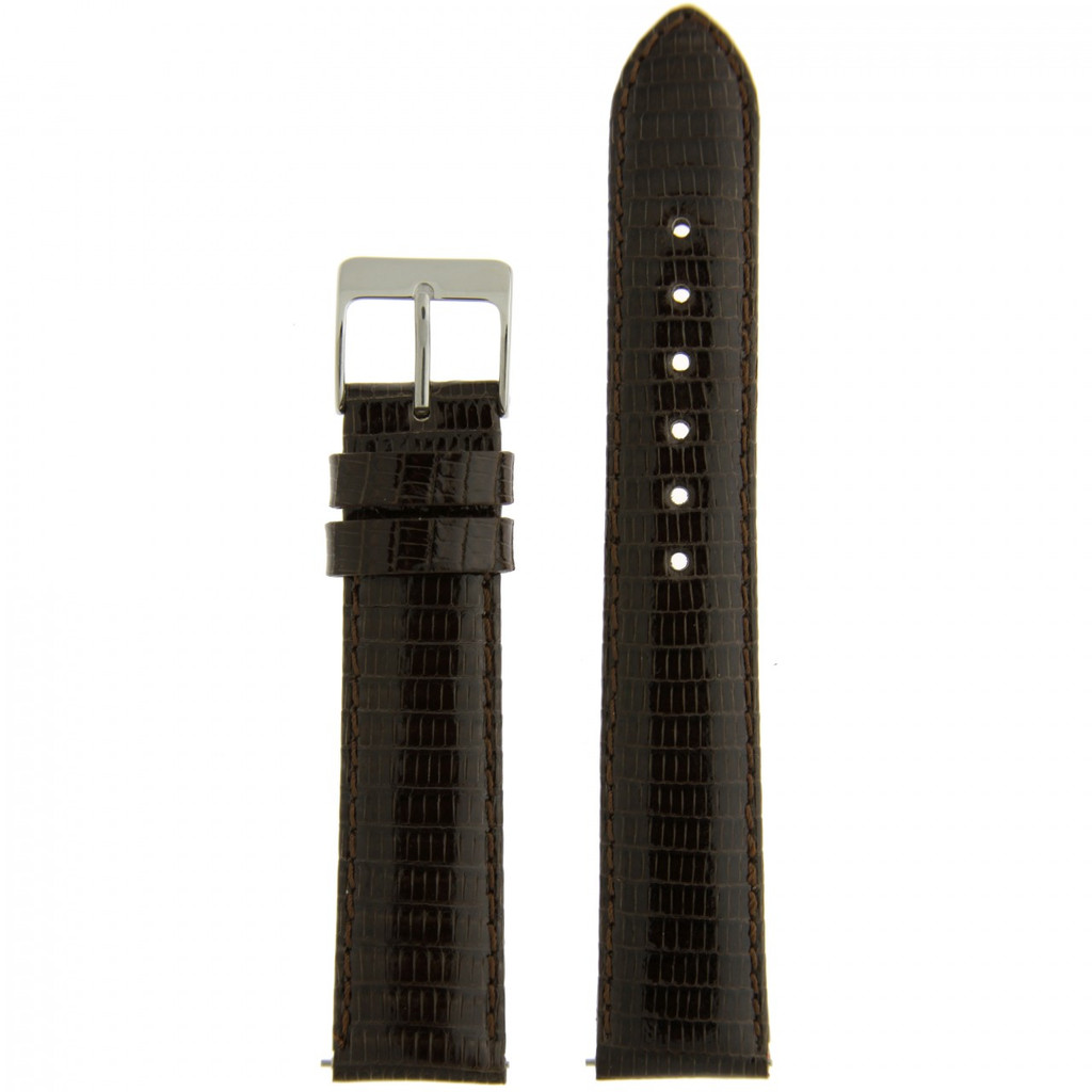 Watch Band GENUINE Lizard Leather Strap Brown 12mm - 22mm