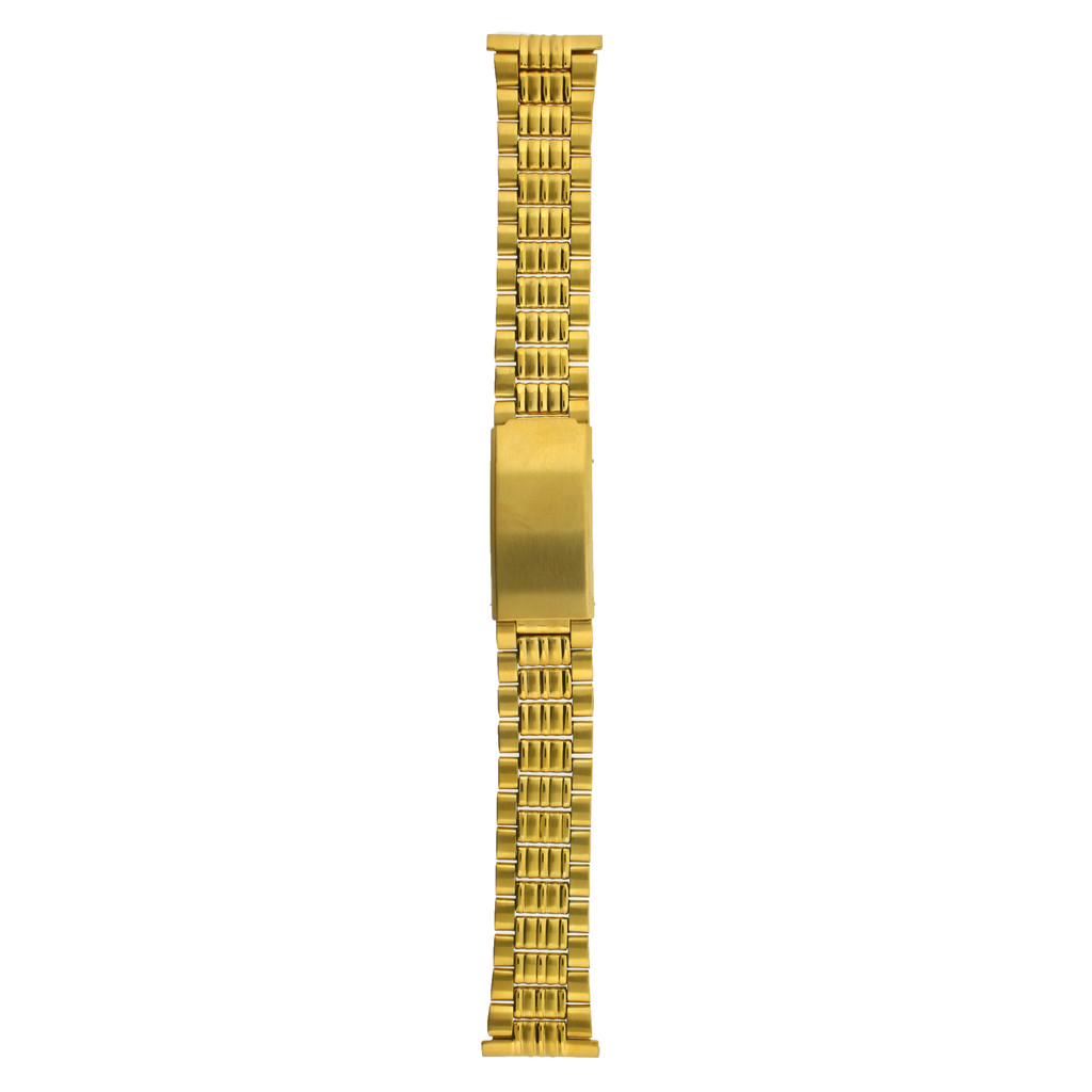Watch Band Metal Gold-Tone Mens Strap 20mm