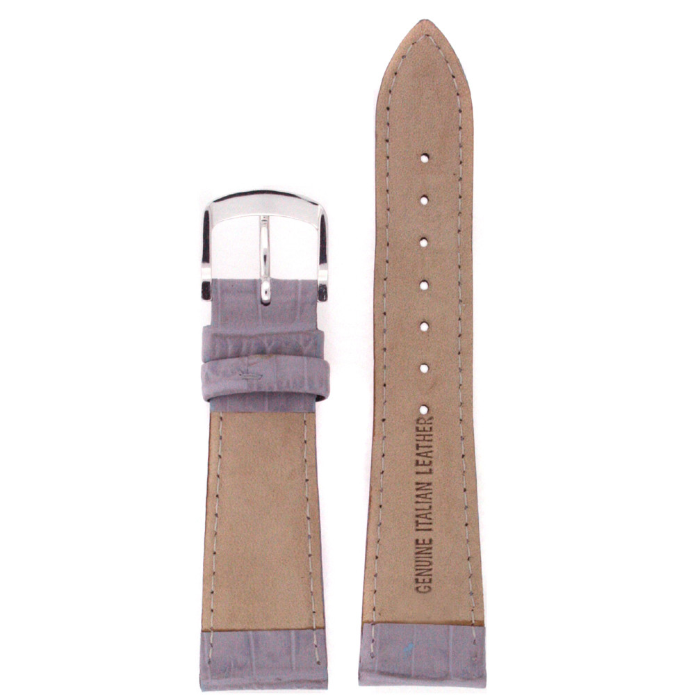 Watch Band Lavender  Purple Leather Strap in Alligator Grain