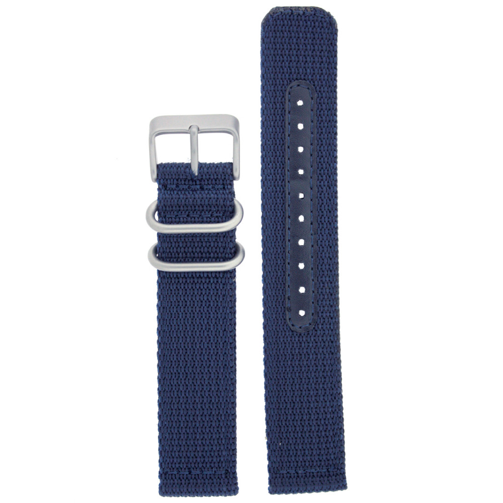 Nylon Strap with Stainless Steel Buckle - Navy