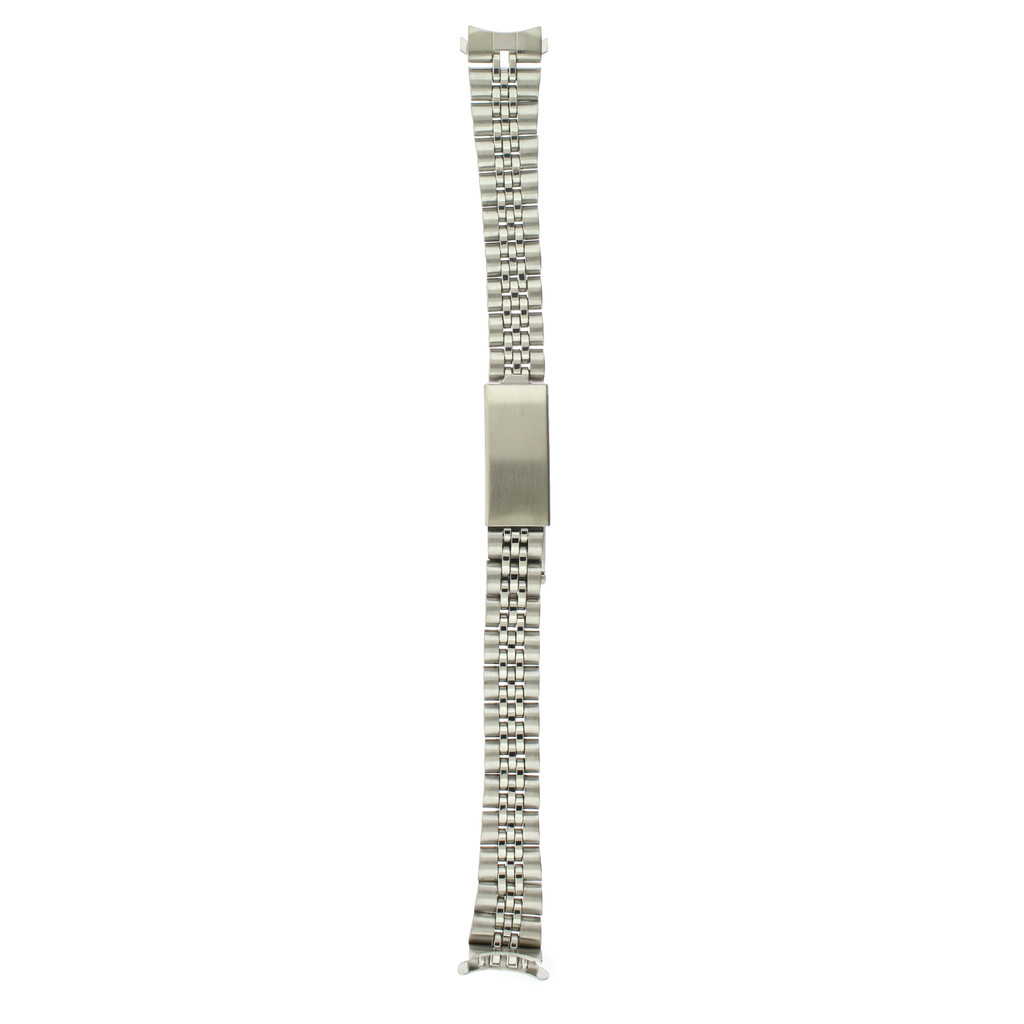 Watch Band Jubilee Style Link Metal Ladies Curved Ends Replacement Bracelet Stainless Steel Metal 13mm