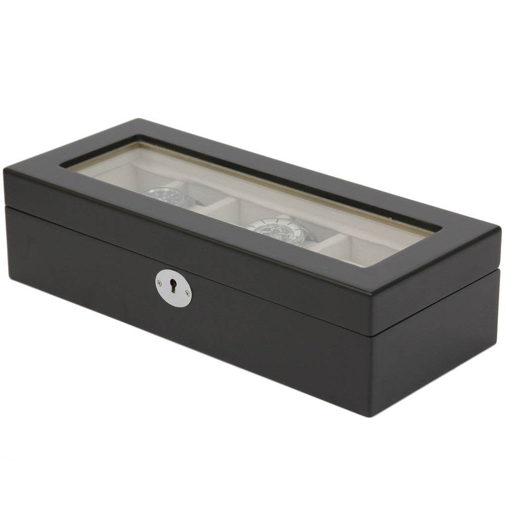 Watch Box Black Side View TSBOX6100BLACK