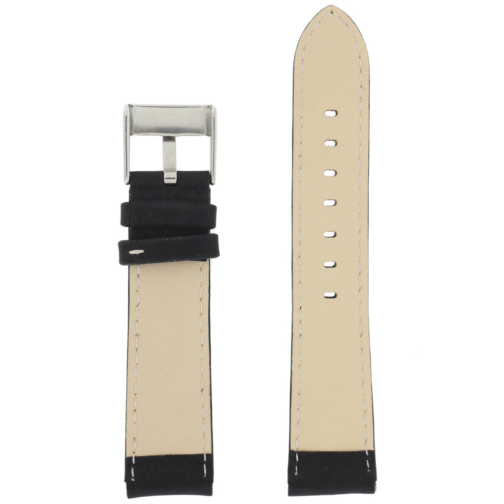 Inside Nylon black Watch Band LEA622 | TechSwiss | Rear