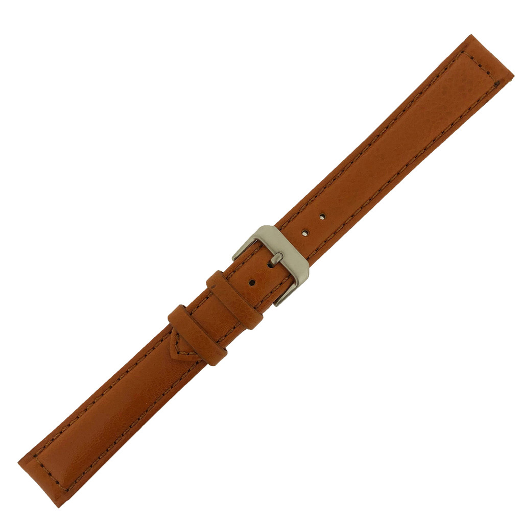 Large Long Watch Band | Leather Band Tan | TechSwiss | Buckled